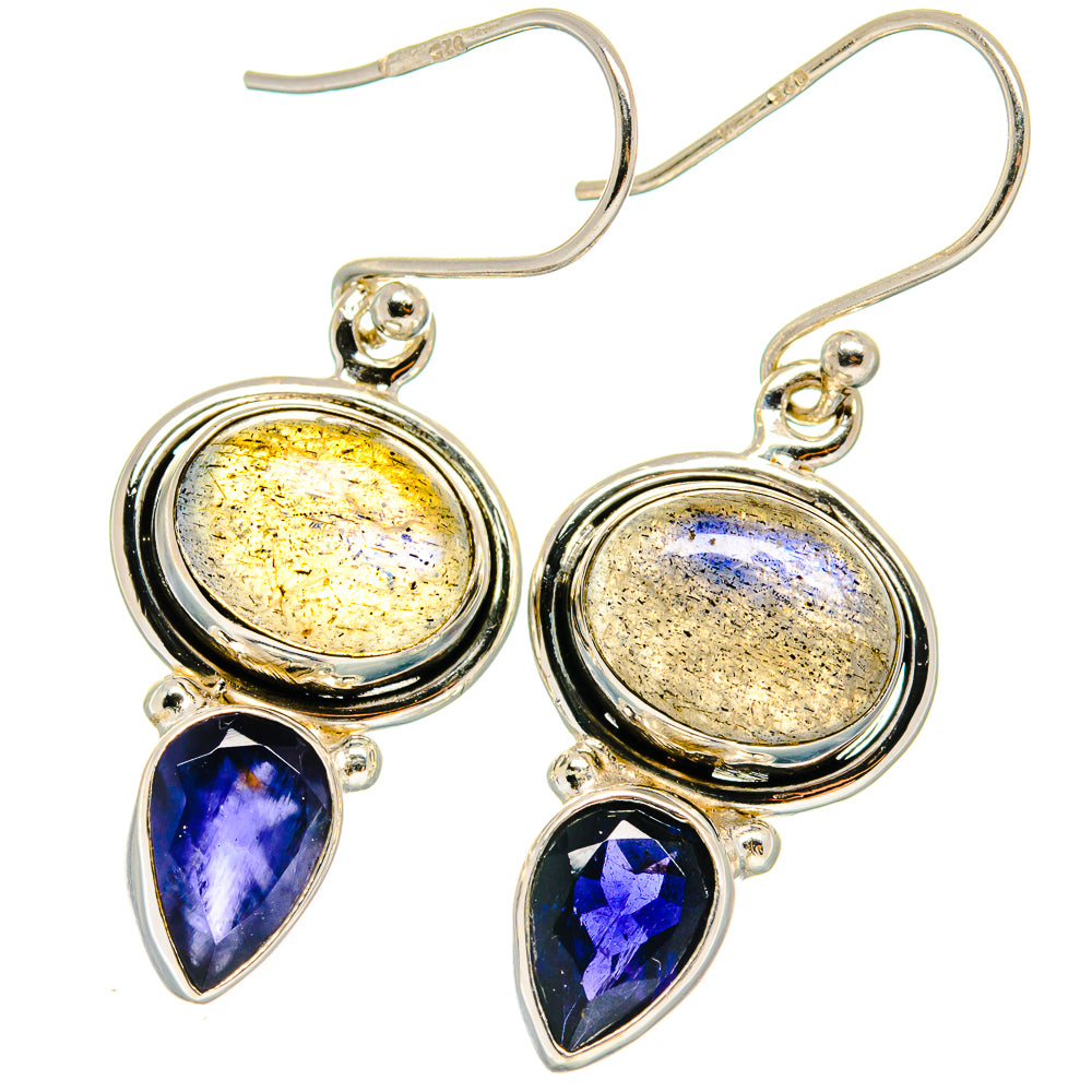 Labradorite Earrings handcrafted by Anasilvercos - EARR424725