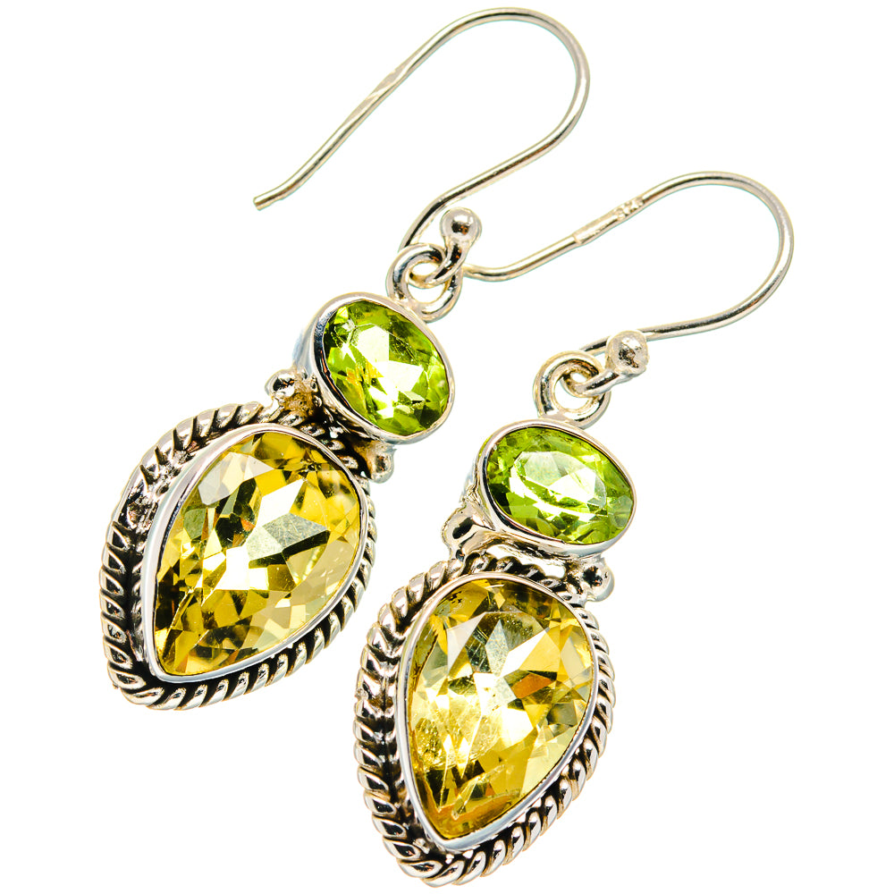 Citrine Earrings handcrafted by Anasilvercos - EARR424726