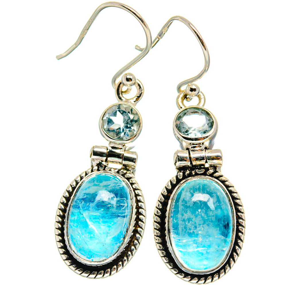 Rainbow Moonstone Earrings handcrafted by Anasilvercos - EARR424735
