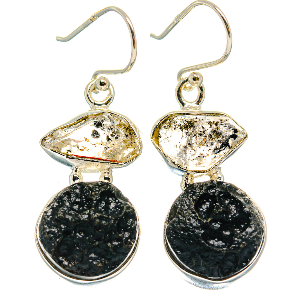 Tektite Earrings handcrafted by Anasilvercos - EARR424738