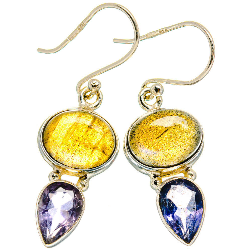 Labradorite Earrings handcrafted by Anasilvercos - EARR424749