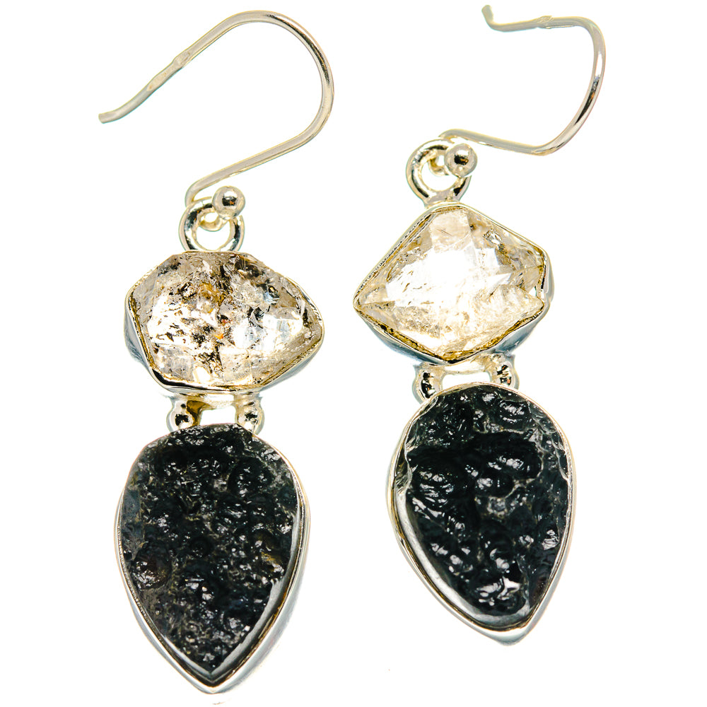 Tektite Earrings handcrafted by Anasilvercos - EARR424752
