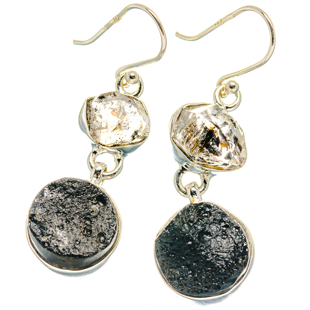 Tektite Earrings handcrafted by Anasilvercos - EARR424765