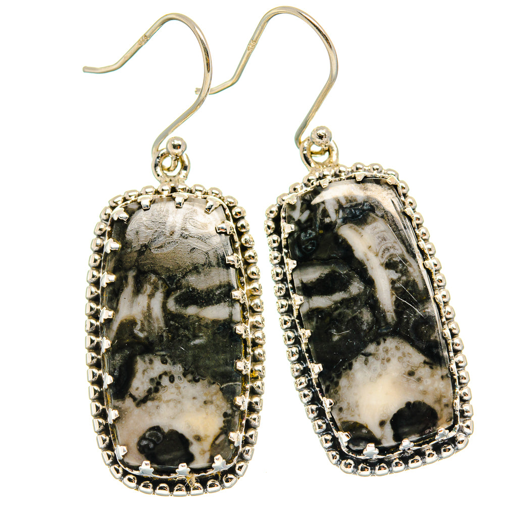 Pinolith Jasper Earrings handcrafted by Anasilvercos - EARR424770 - Photo 2