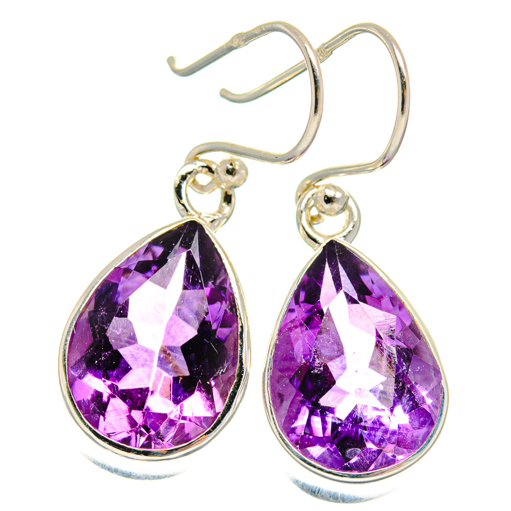 Amethyst Earrings handcrafted by Anasilvercos - EARR424773