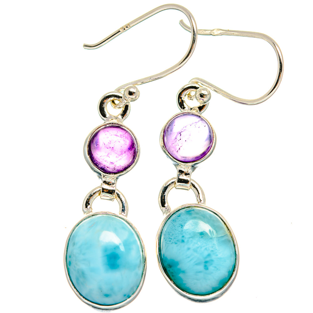 Larimar Earrings handcrafted by Anasilvercos - EARR424790