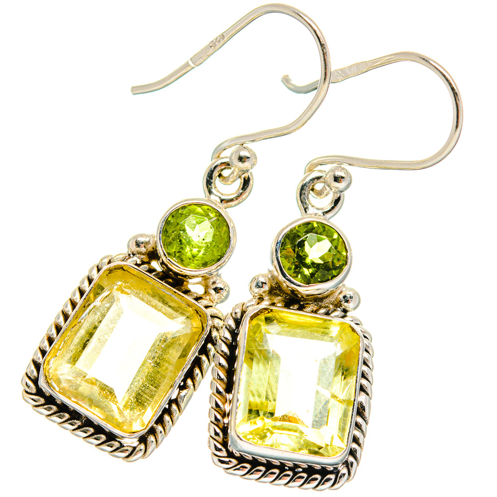 Citrine Earrings handcrafted by Anasilvercos - EARR424799