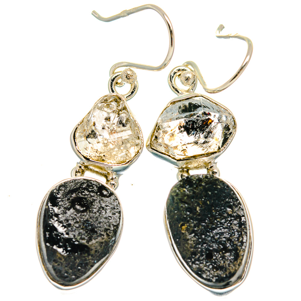 Tektite Earrings handcrafted by Anasilvercos - EARR424802