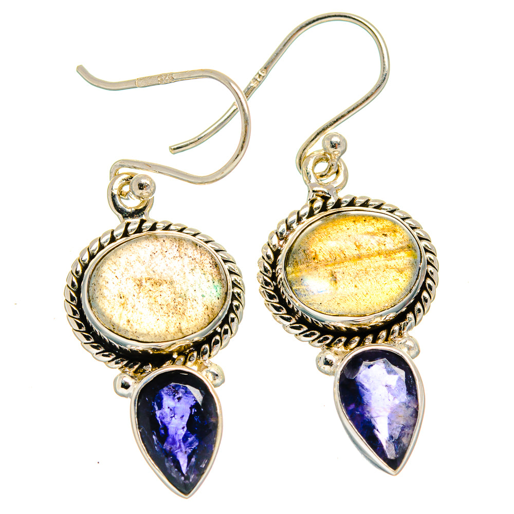 Labradorite Earrings handcrafted by Anasilvercos - EARR424805 - Photo 2