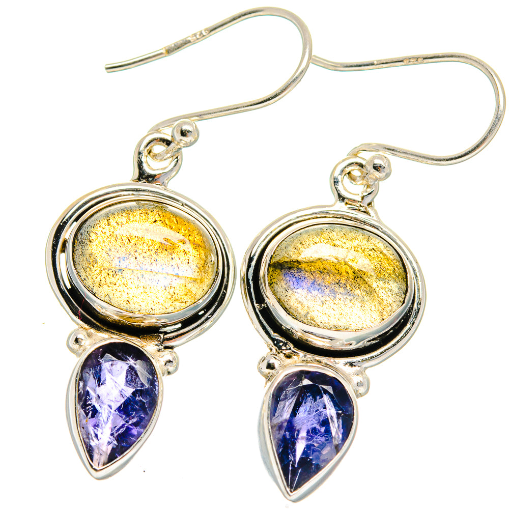 Labradorite Earrings handcrafted by Anasilvercos - EARR424813
