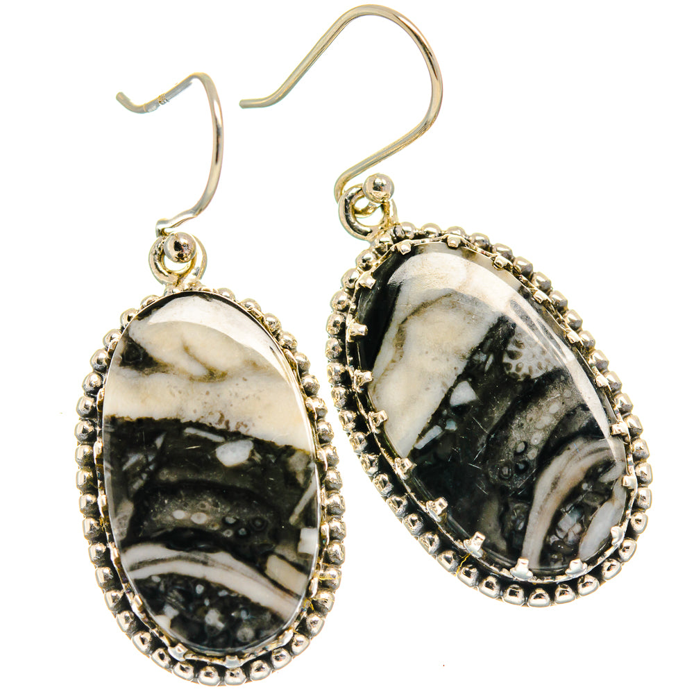 Pinolith Jasper Earrings handcrafted by Anasilvercos - EARR424814 - Photo 2