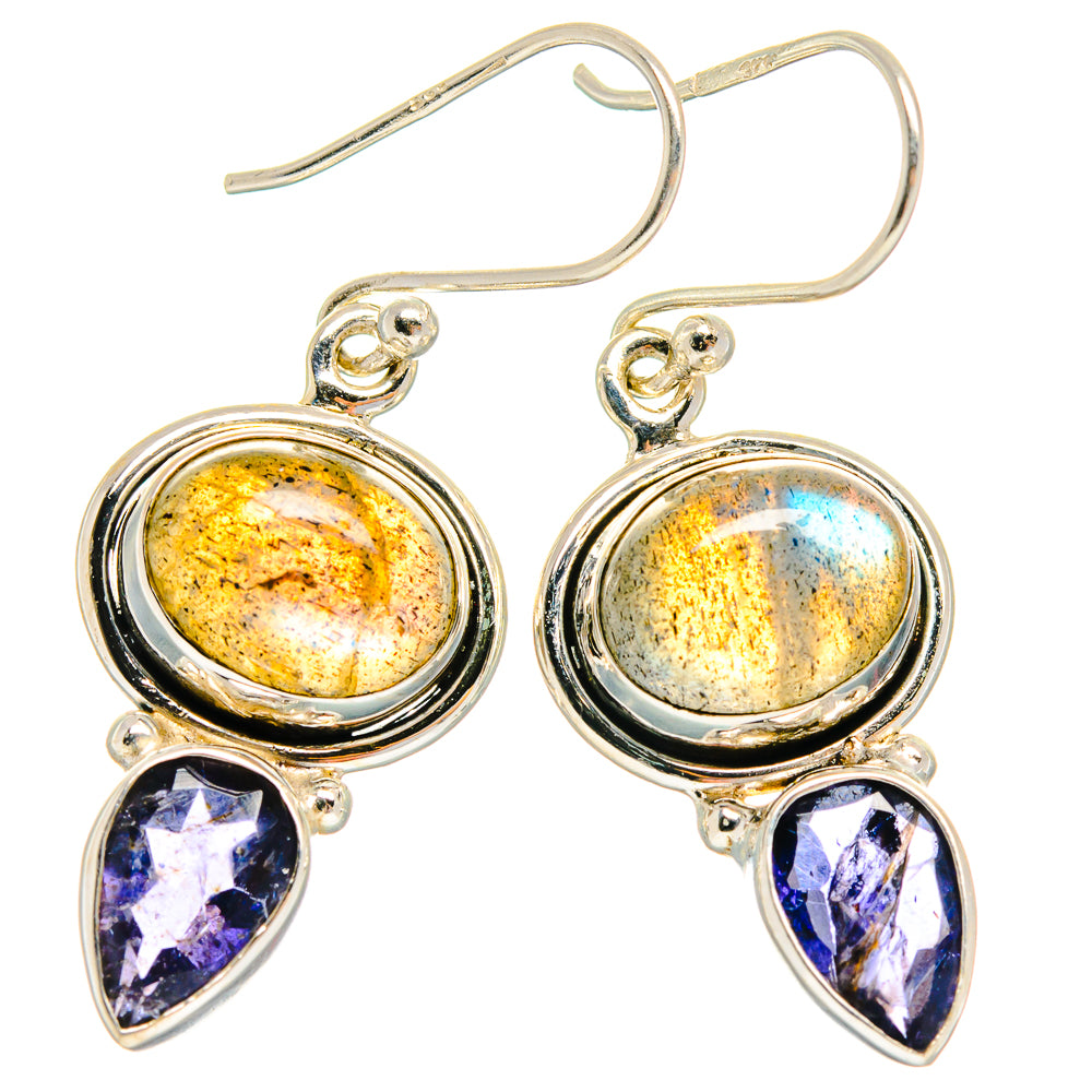 Labradorite Earrings handcrafted by Anasilvercos - EARR424819 - Photo 2