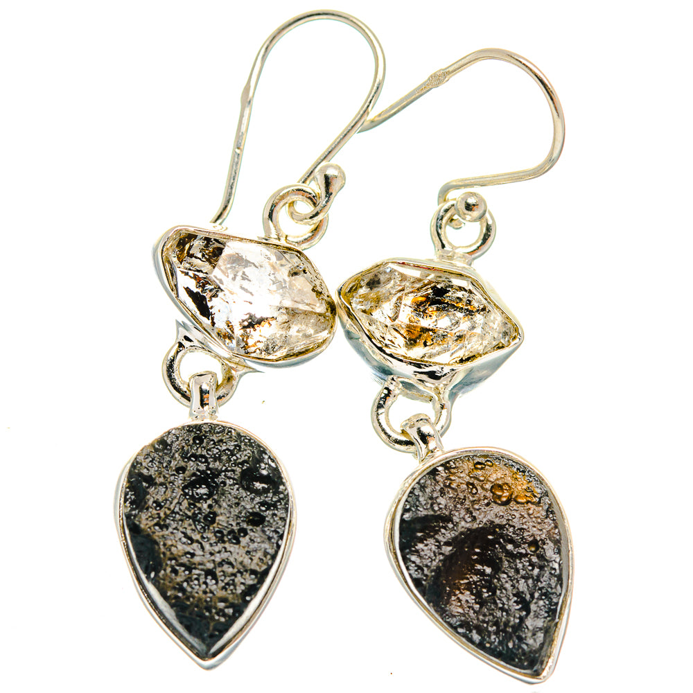 Tektite Earrings handcrafted by Anasilvercos - EARR424820