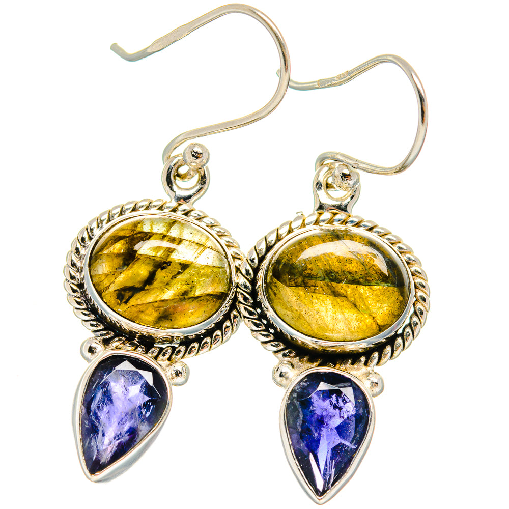 Labradorite Earrings handcrafted by Anasilvercos - EARR424833 - Photo 2
