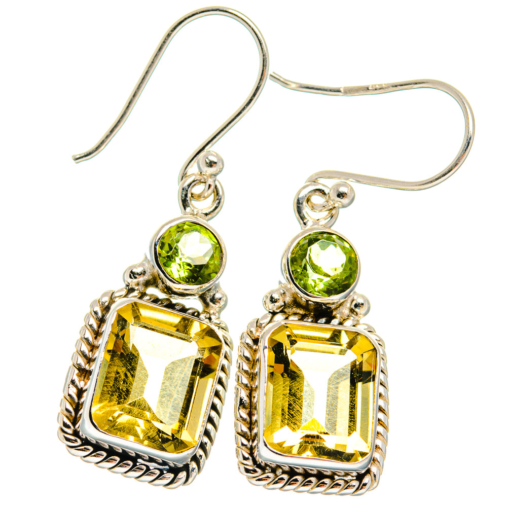 Citrine Earrings handcrafted by Anasilvercos - EARR424836 - Photo 2