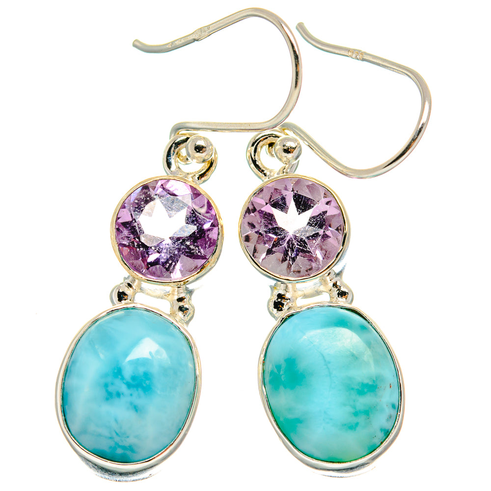 Larimar Earrings handcrafted by Anasilvercos - EARR424841