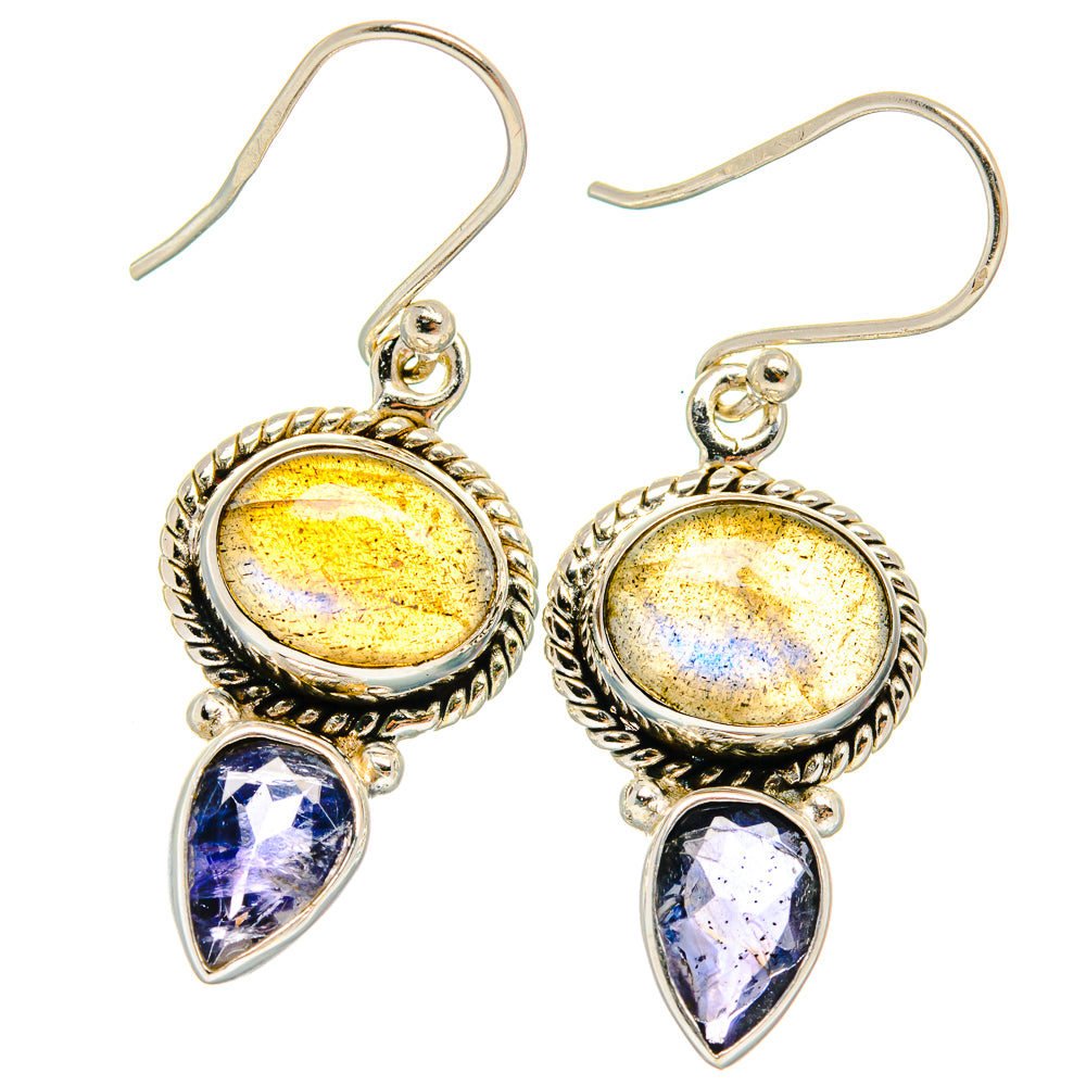 Labradorite Earrings handcrafted by Anasilvercos - EARR424849