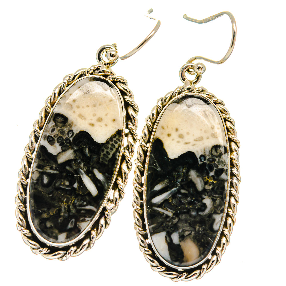 Pinolith Jasper Earrings handcrafted by Anasilvercos - EARR424852 - Photo 2