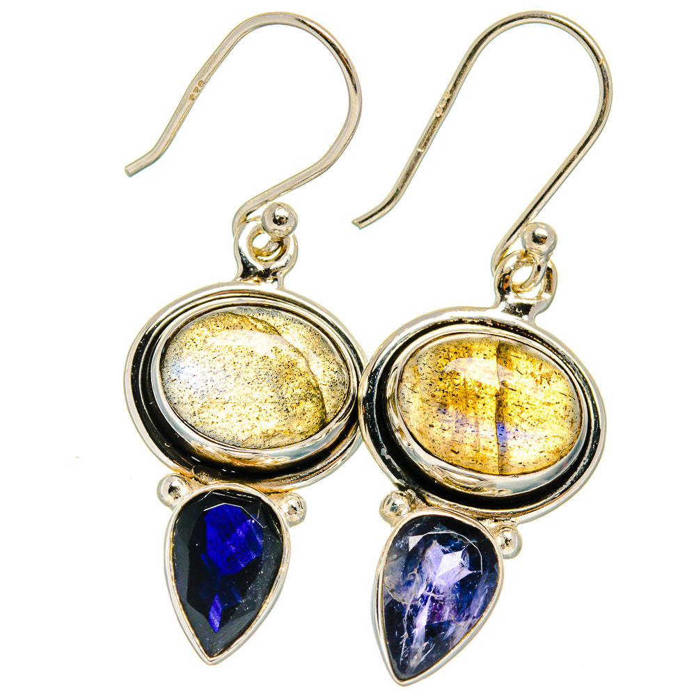 Labradorite Earrings handcrafted by Anasilvercos - EARR424870 - Photo 2