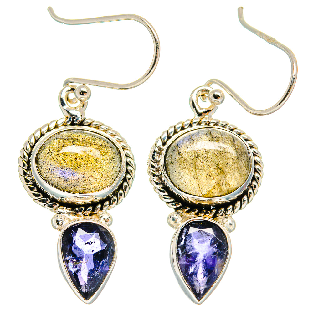 Labradorite Earrings handcrafted by Anasilvercos - EARR424877