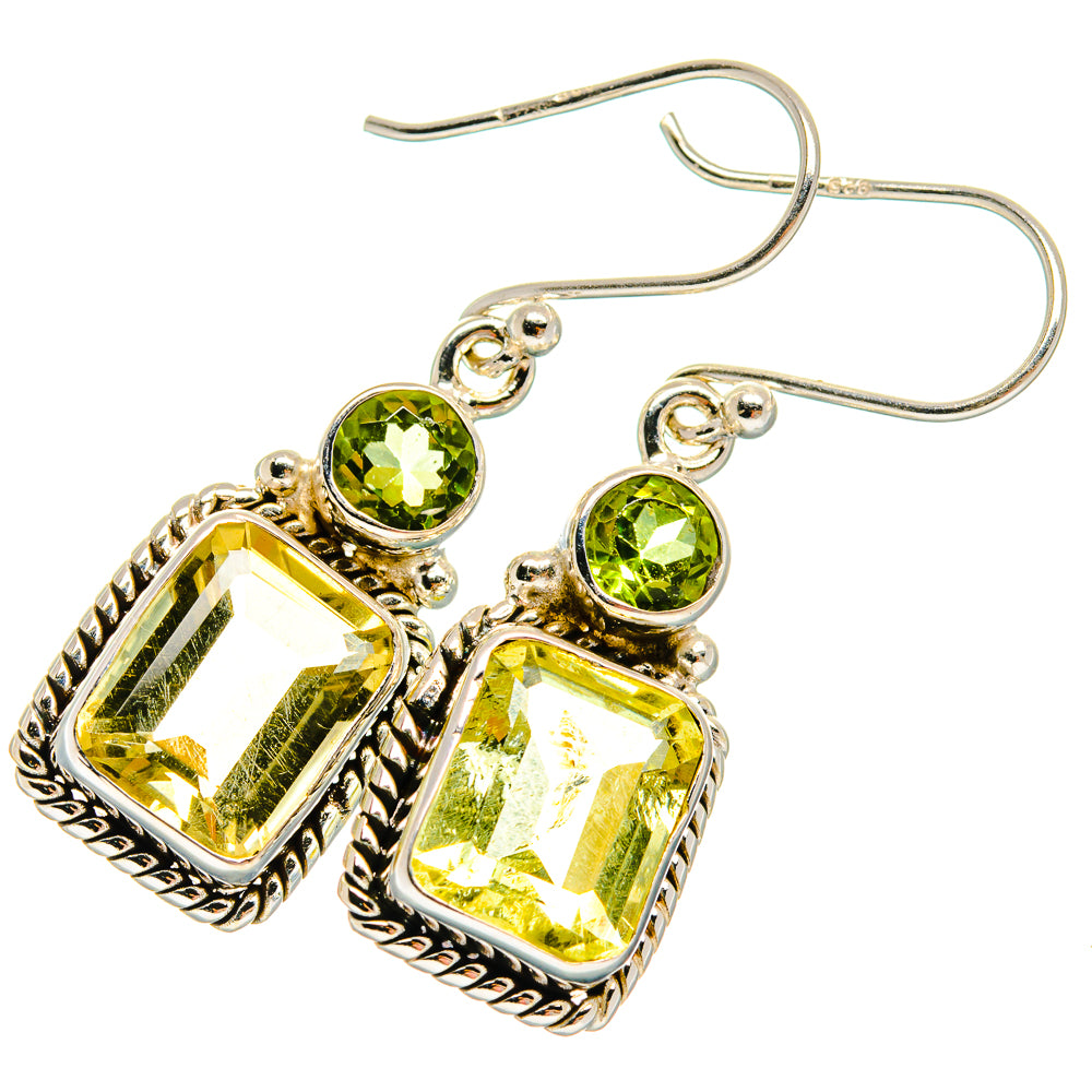 Citrine Earrings handcrafted by Anasilvercos - EARR424884