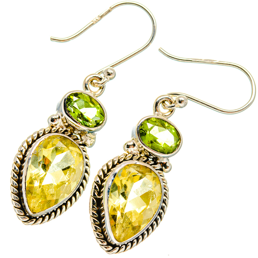 Citrine Earrings handcrafted by Anasilvercos - EARR424889