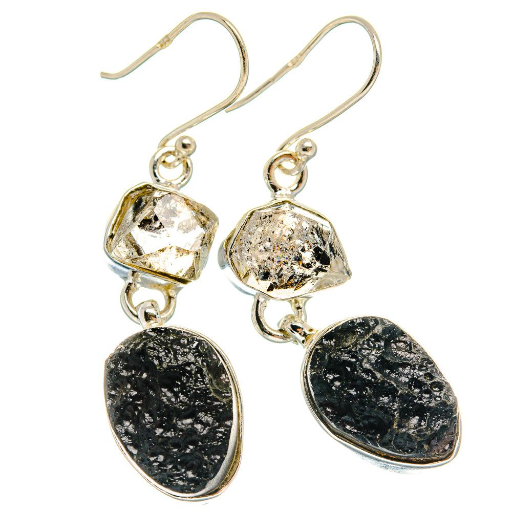 Tektite Earrings handcrafted by Anasilvercos - EARR424892
