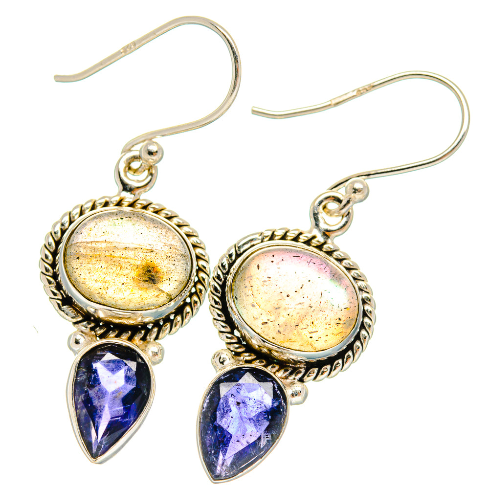 Labradorite Earrings handcrafted by Anasilvercos - EARR424899 - Photo 2