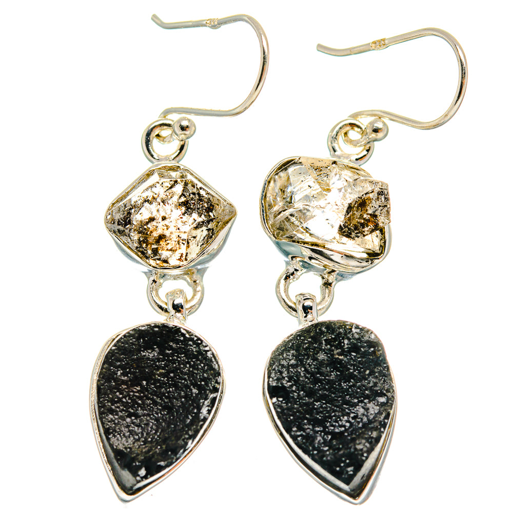 Tektite Earrings handcrafted by Anasilvercos - EARR424903