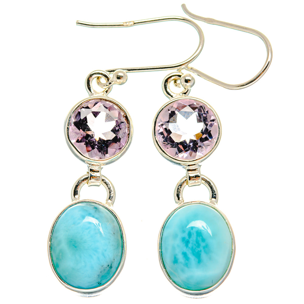 Larimar Earrings handcrafted by Anasilvercos - EARR424913