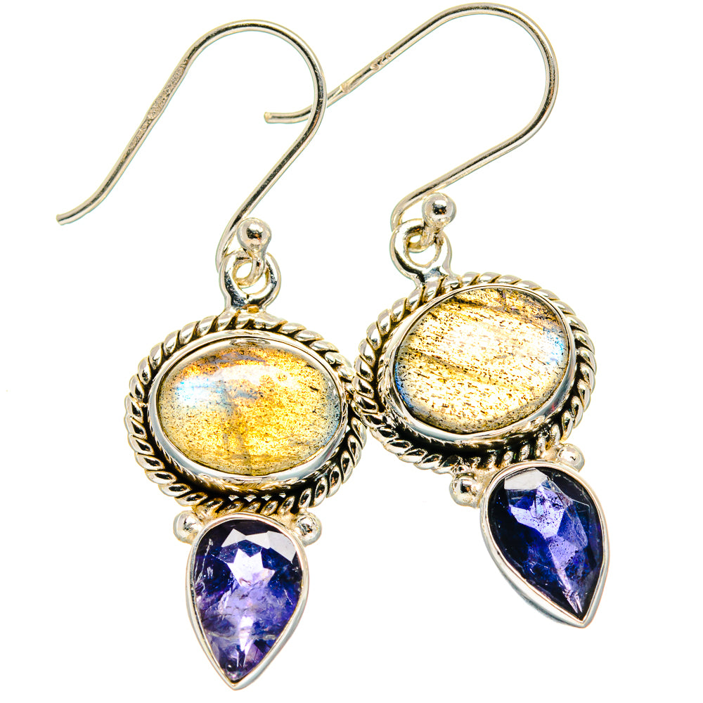Labradorite Earrings handcrafted by Anasilvercos - EARR424924 - Photo 2