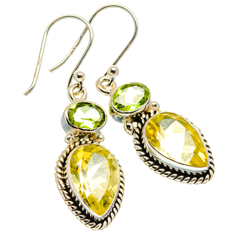 Citrine Earrings handcrafted by Anasilvercos - EARR424926 - Photo 2