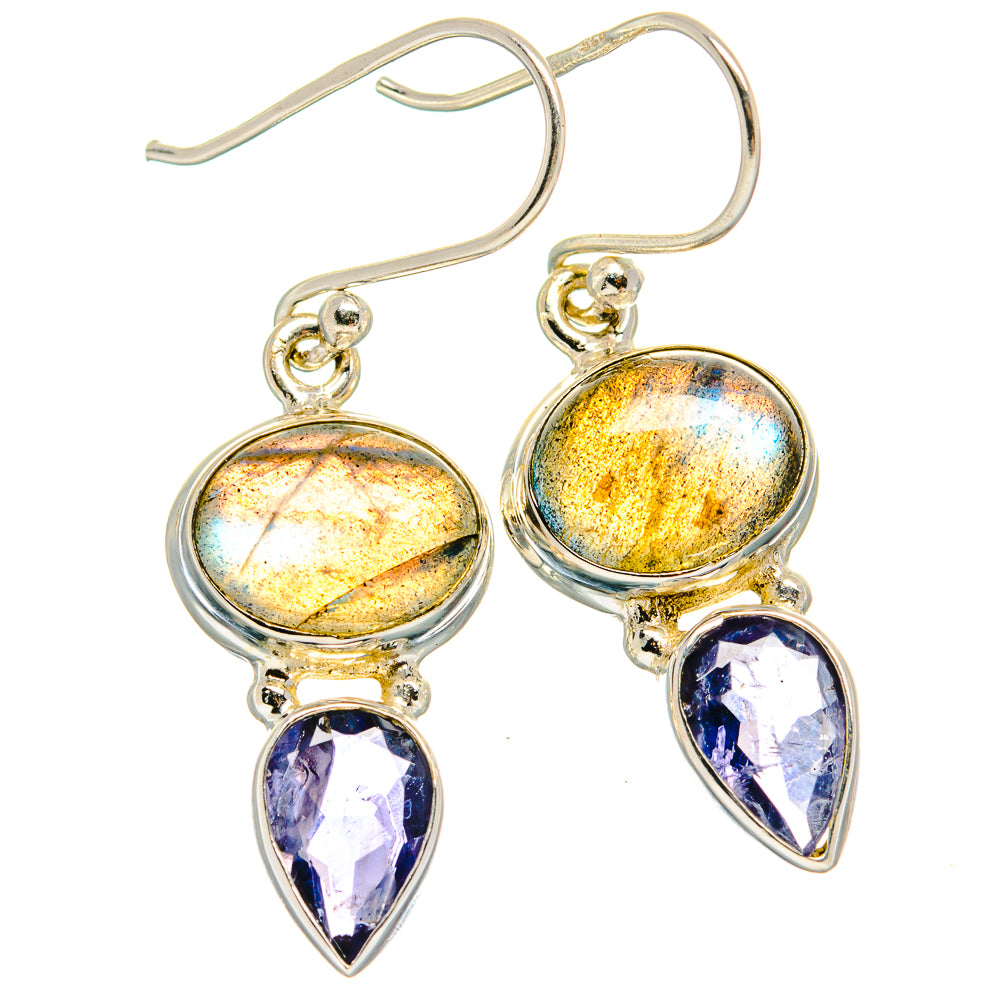 Labradorite Earrings handcrafted by Anasilvercos - EARR424930 - Photo 2