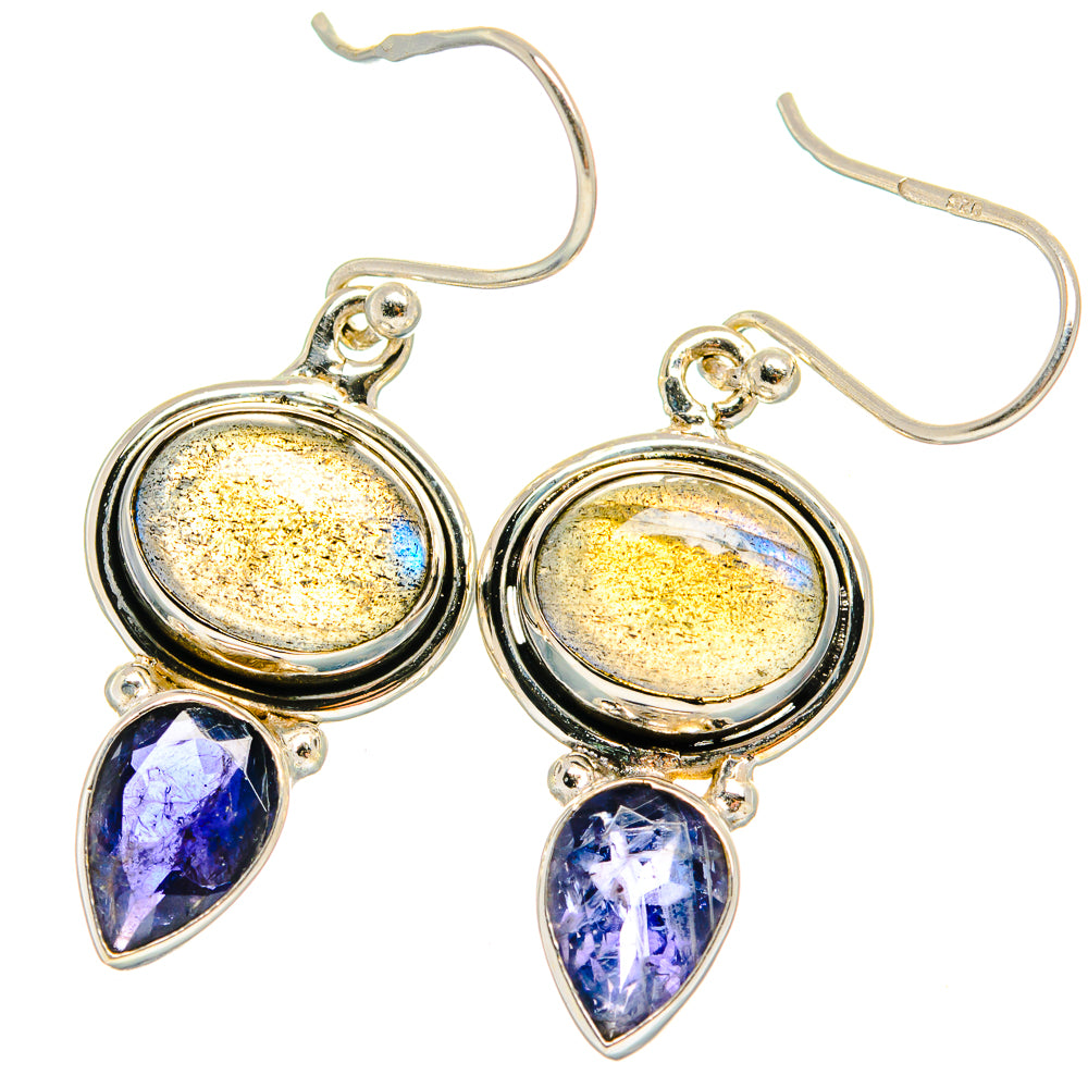 Labradorite Earrings handcrafted by Anasilvercos - EARR424941 - Photo 2