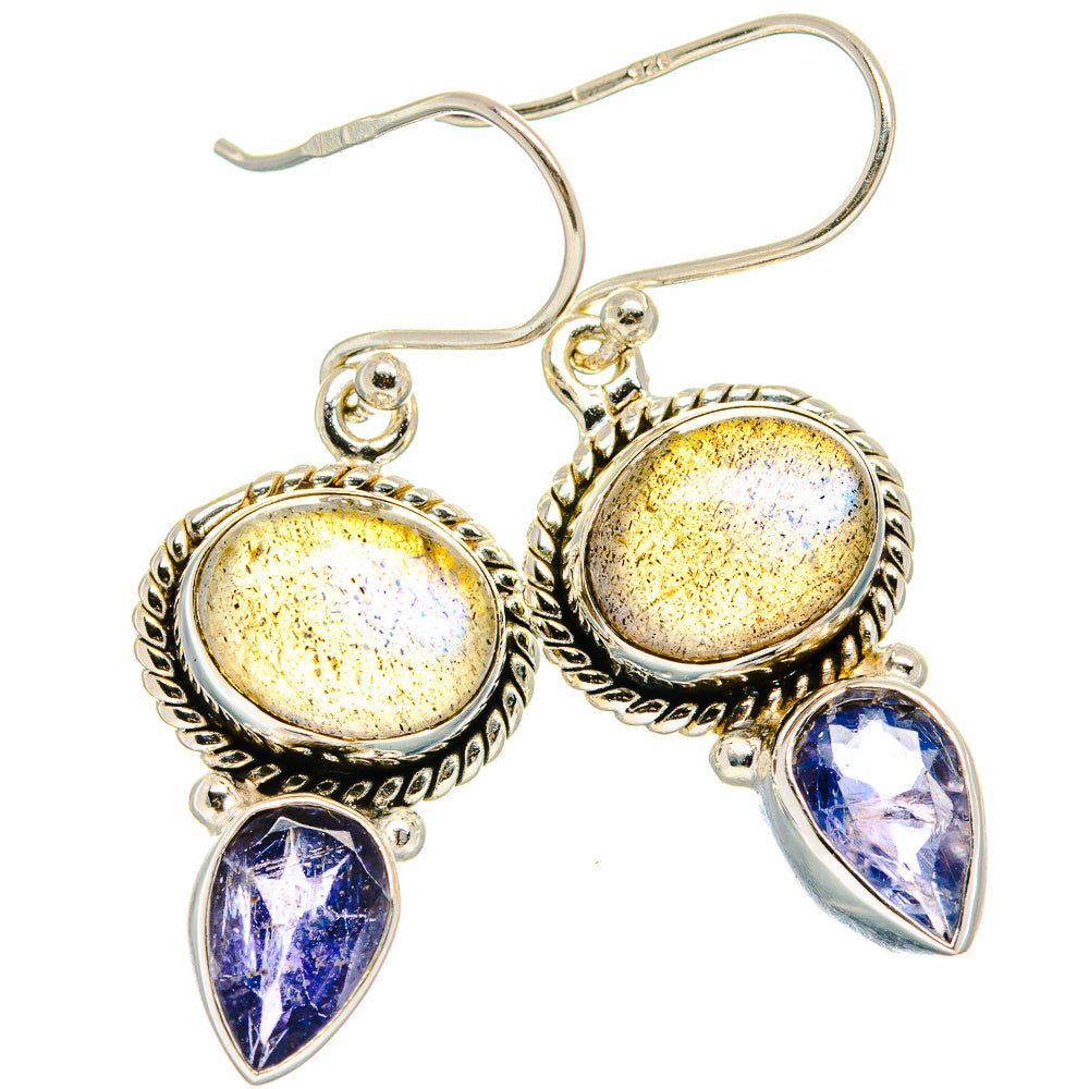 Labradorite Earrings handcrafted by Anasilvercos - EARR424942 - Photo 2