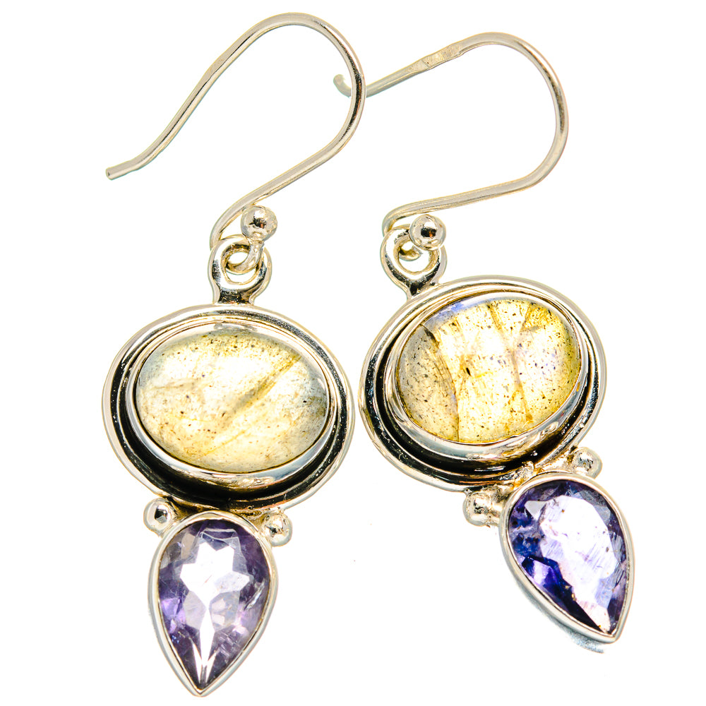 Labradorite Earrings handcrafted by Anasilvercos - EARR424948 - Photo 2