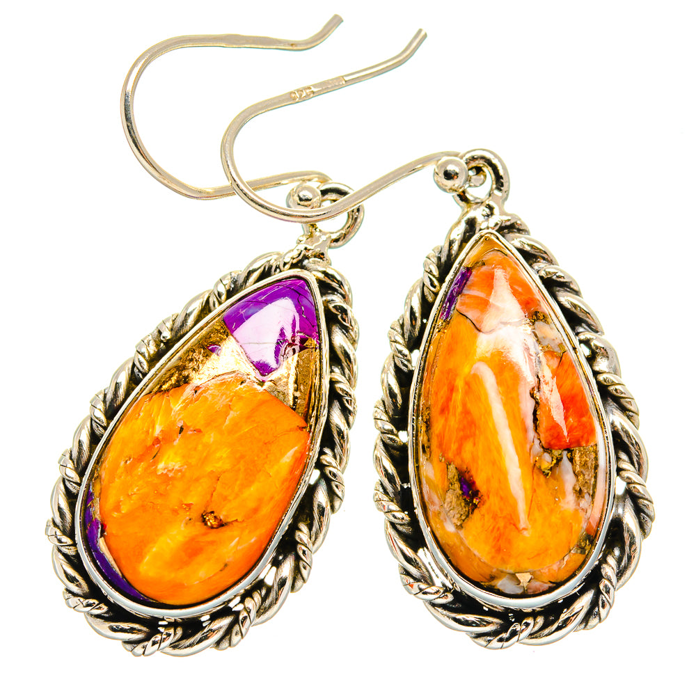 Spiny Turquoise Jasper Earrings handcrafted by Anasilvercos - EARR424954