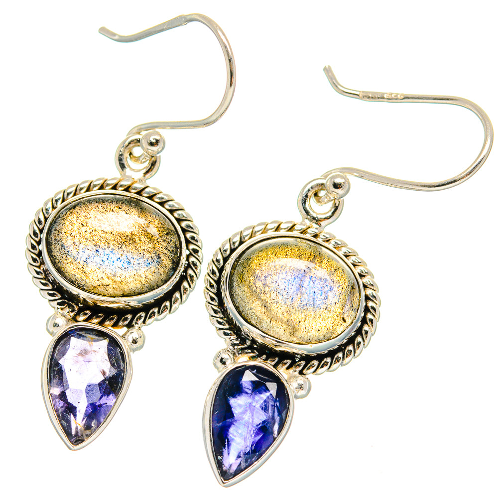 Labradorite Earrings handcrafted by Anasilvercos - EARR424959