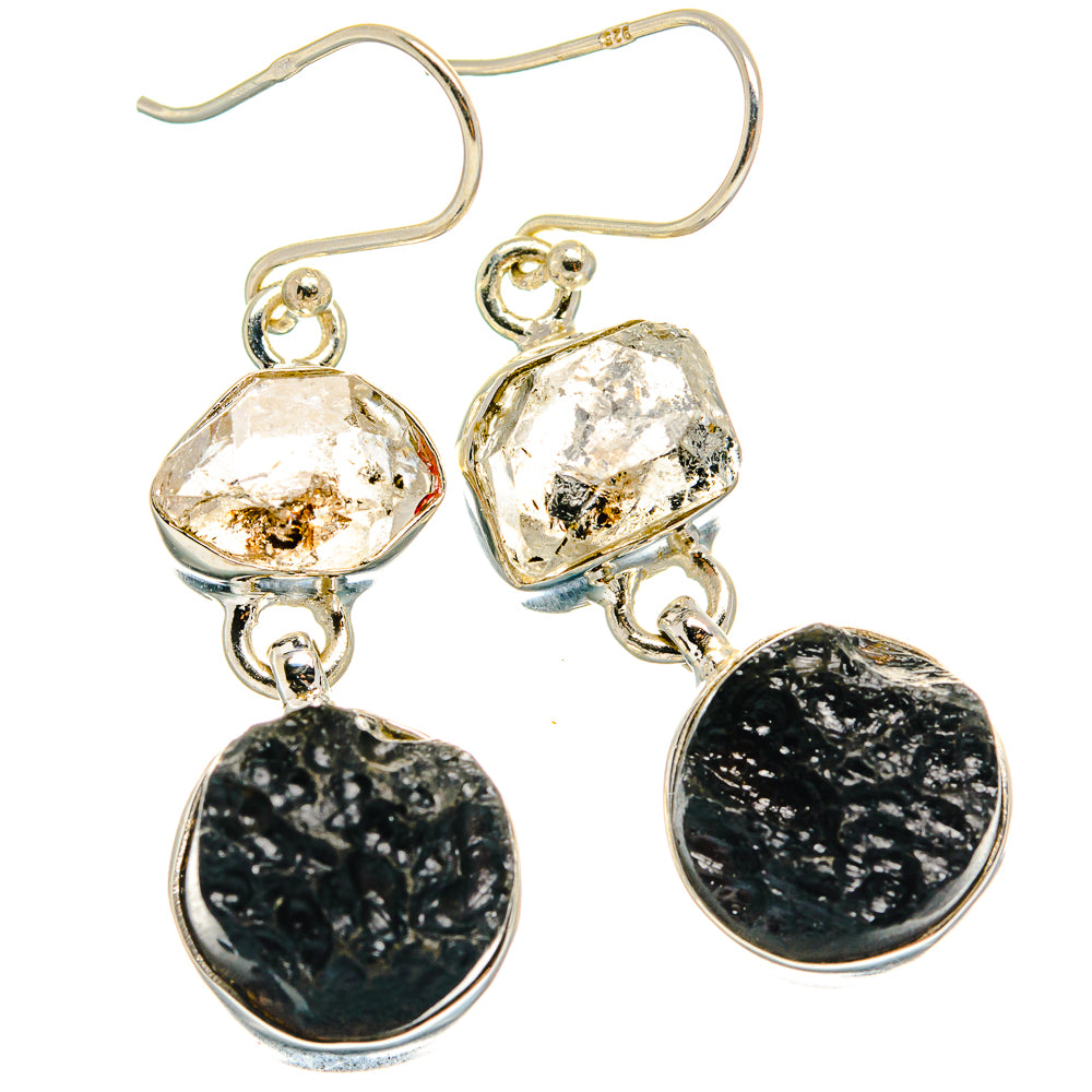 Tektite Earrings handcrafted by Anasilvercos - EARR424964 - Photo 2