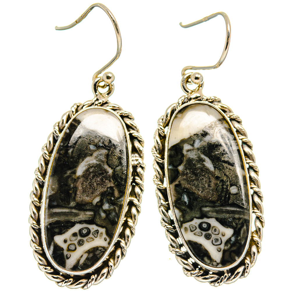 Pinolith Jasper Earrings handcrafted by Anasilvercos - EARR424966 - Photo 2