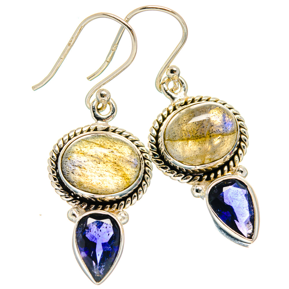 Labradorite Earrings handcrafted by Anasilvercos - EARR424983 - Photo 2