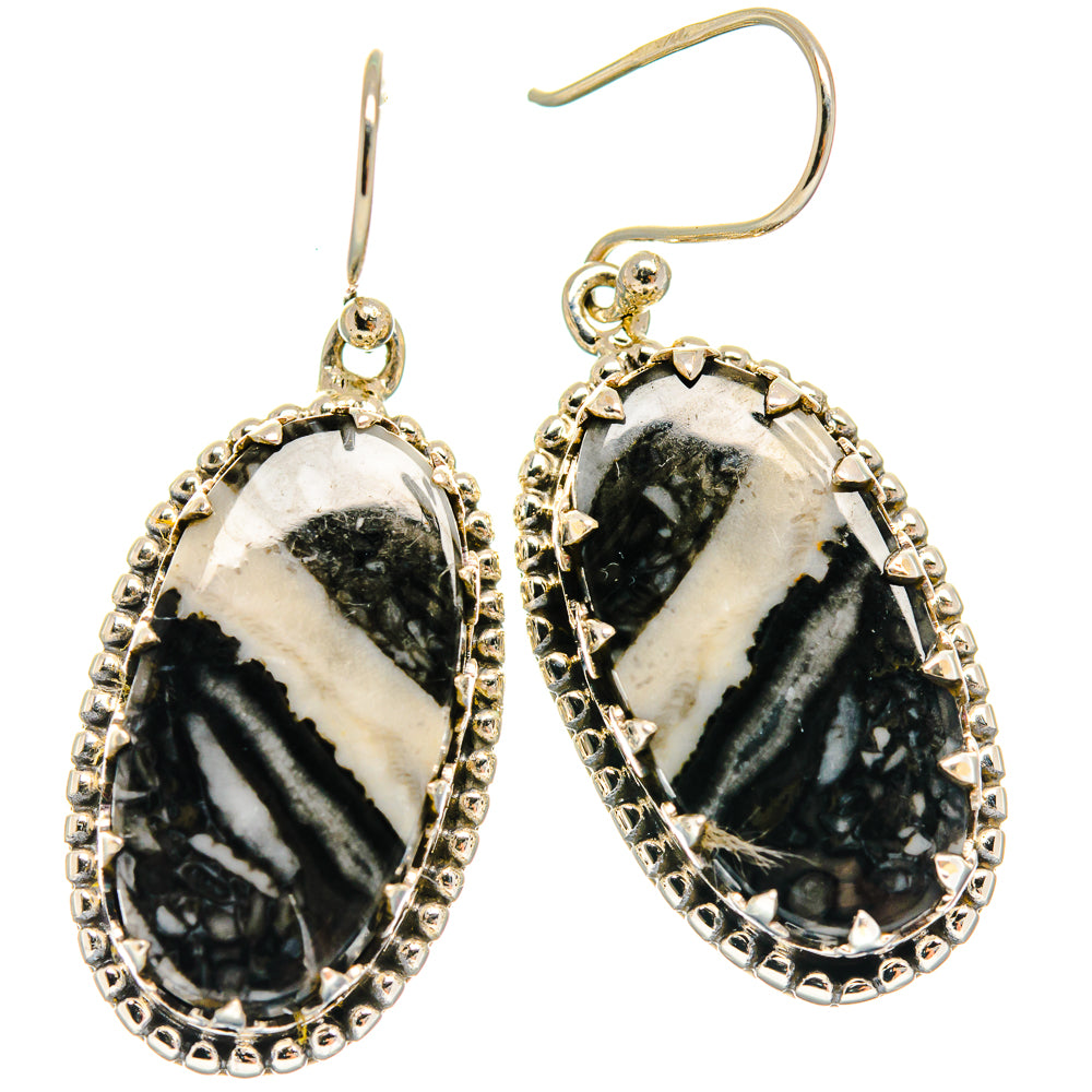 Pinolith Jasper Earrings handcrafted by Anasilvercos - EARR424991 - Photo 2