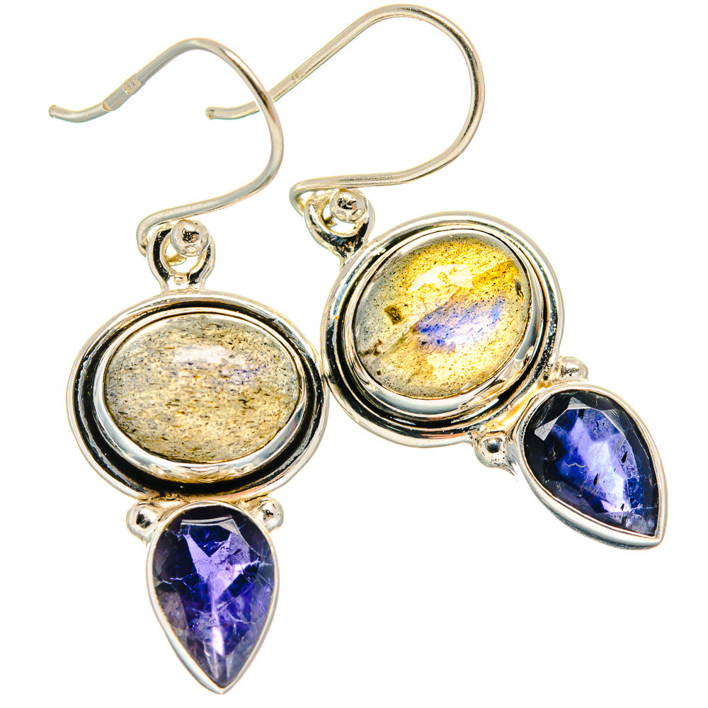 Labradorite Earrings handcrafted by Anasilvercos - EARR425007 - Photo 2