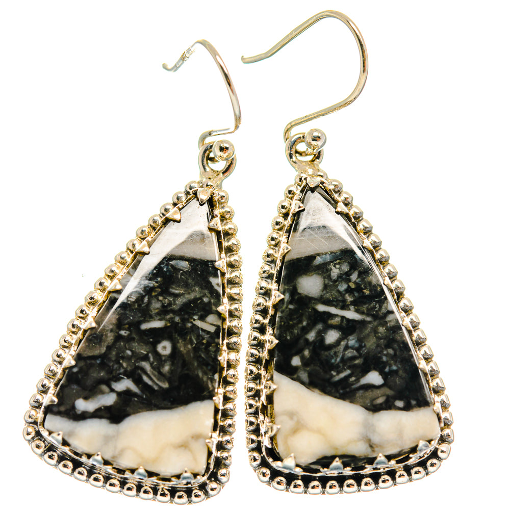 Pinolith Jasper Earrings handcrafted by Anasilvercos - EARR425019 - Photo 2