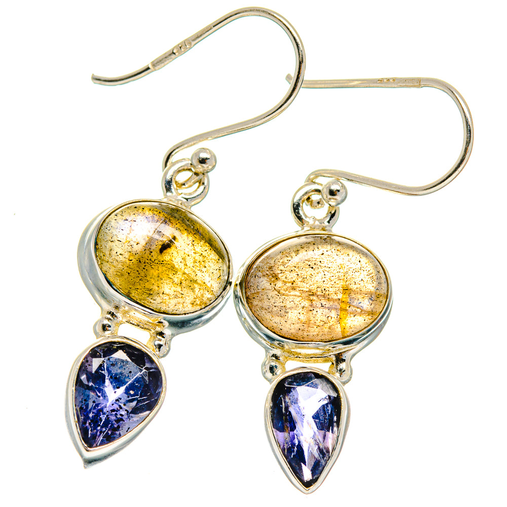 Labradorite Earrings handcrafted by Anasilvercos - EARR425037 - Photo 2