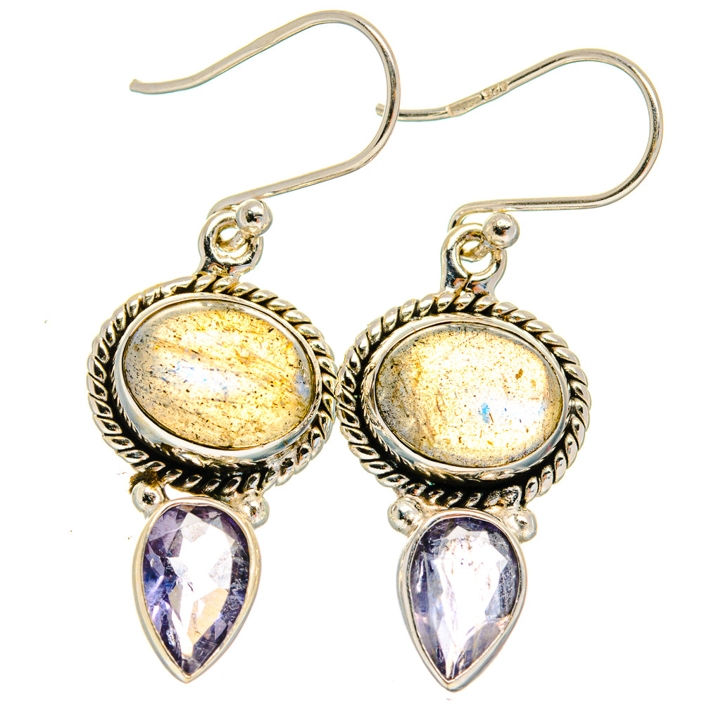 Labradorite Earrings handcrafted by Anasilvercos - EARR425043 - Photo 2