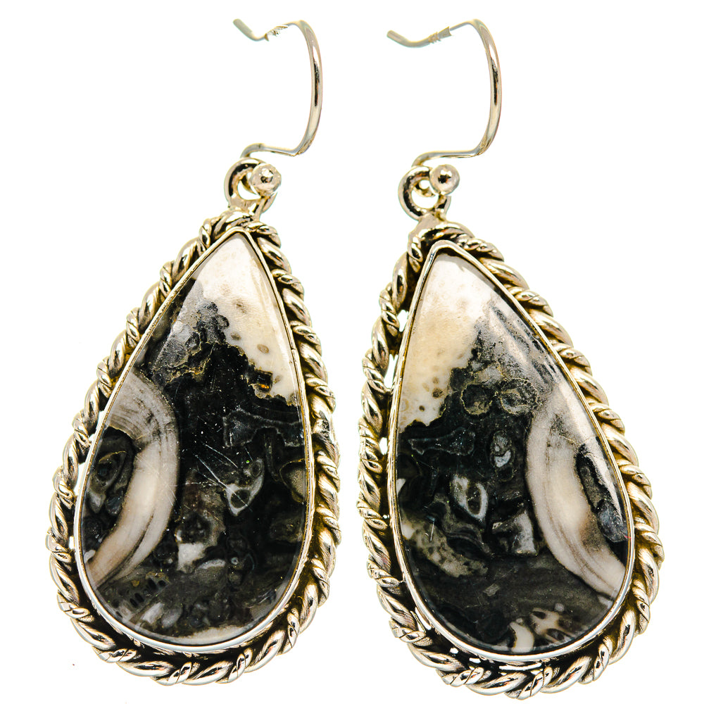 Pinolith Jasper Earrings handcrafted by Anasilvercos - EARR425050 - Photo 2