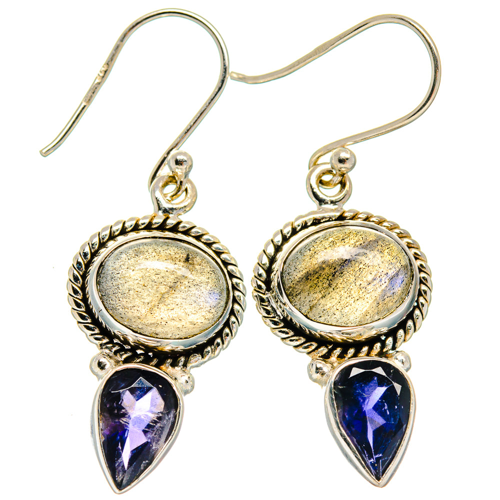 Labradorite Earrings handcrafted by Anasilvercos - EARR425055 - Photo 2