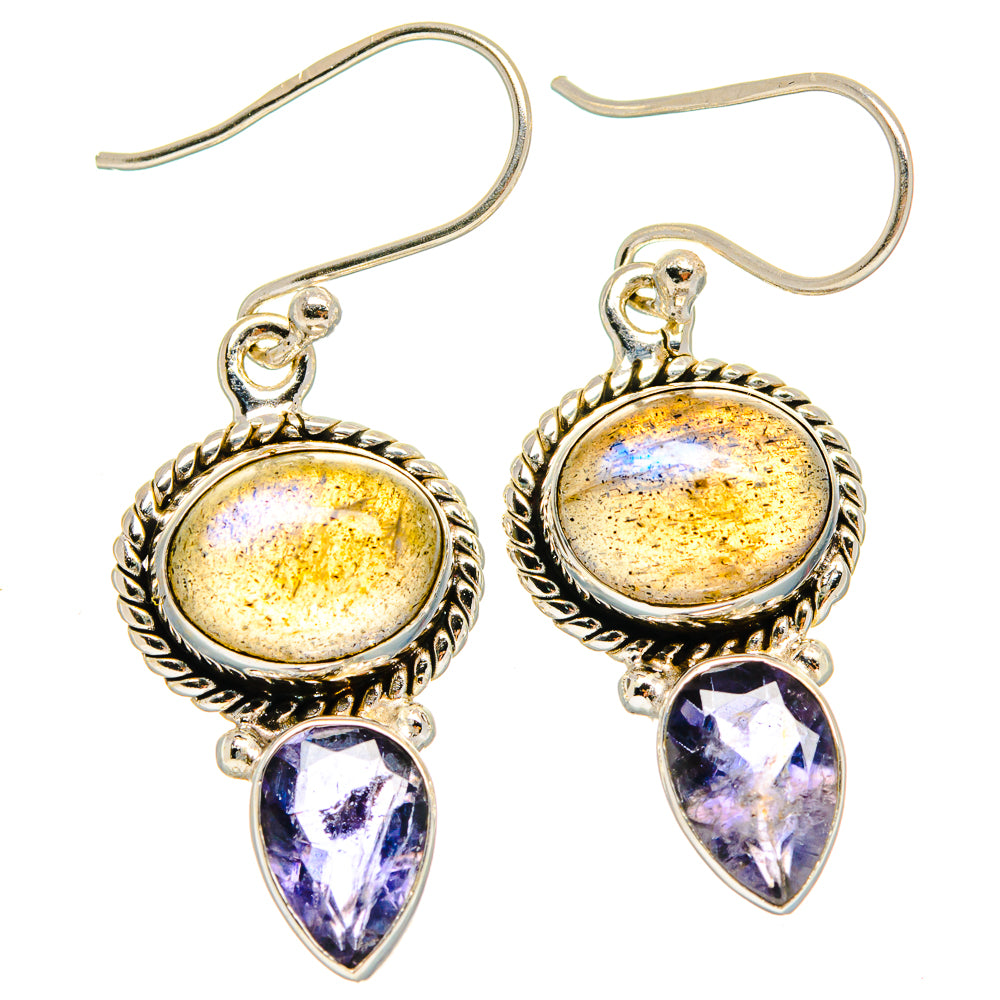 Labradorite Earrings handcrafted by Anasilvercos - EARR425075 - Photo 2