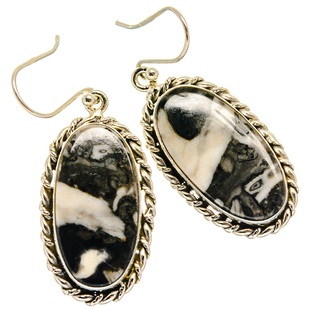 Pinolith Jasper Earrings handcrafted by Anasilvercos - EARR425087 - Photo 2